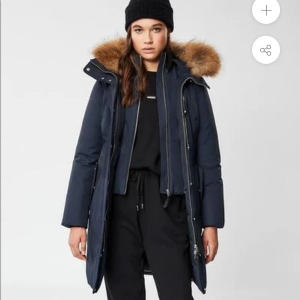 Navy Mackage Harlowe Jacket Size SMALL
